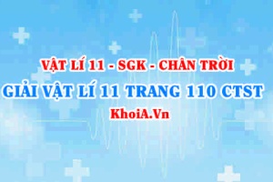 Giải Vật lí 11 trang 110 Chân trời Sáng tạo